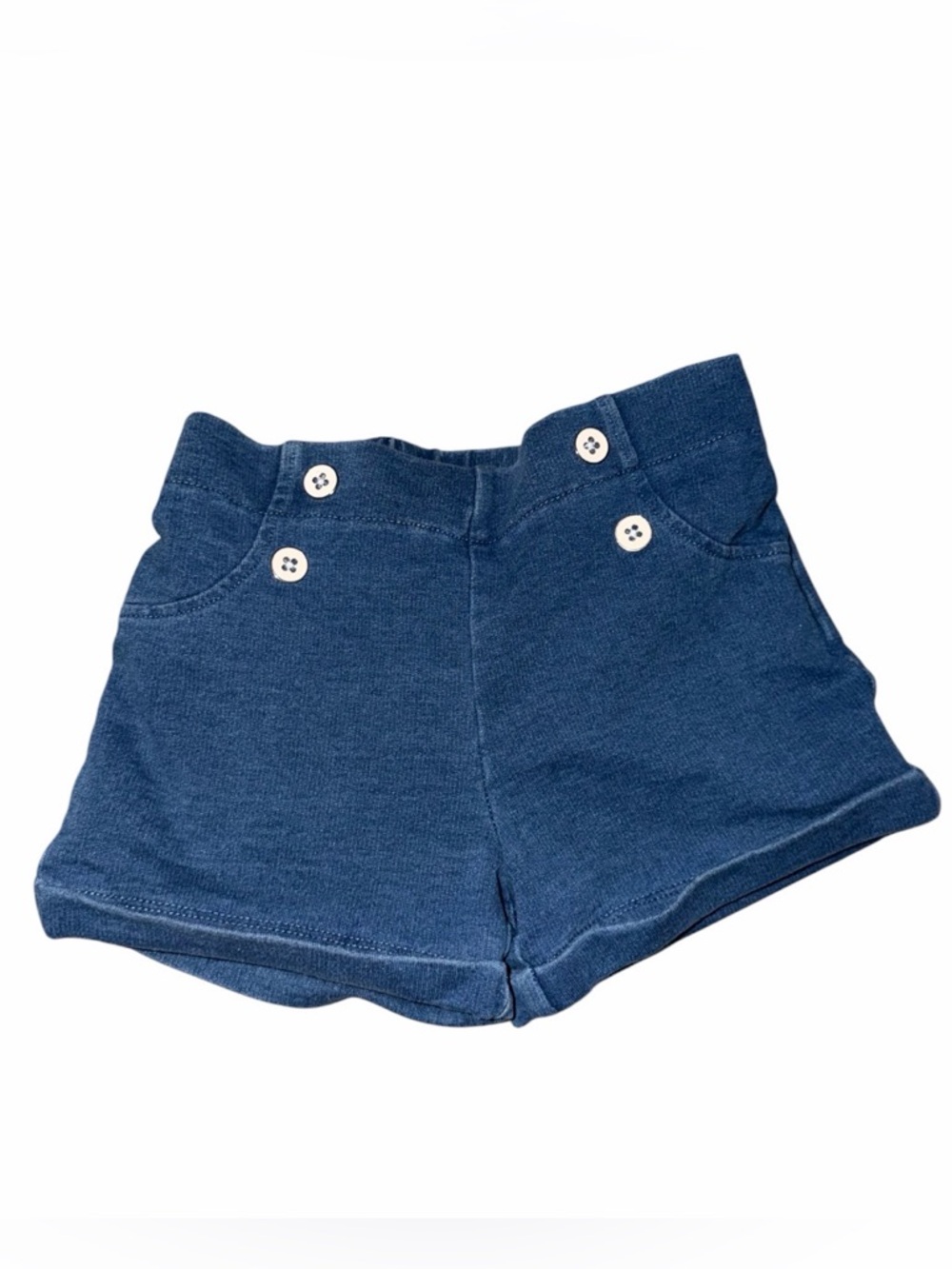 Tommy Bahama Blue Cotton Roll Cuff Shorts - Girls Size 5-6